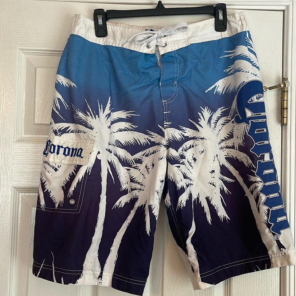 Corona Extra Front Tie Swim Trunks